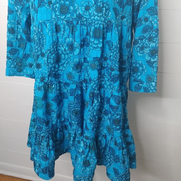 Zara Blogger Favorite. Tiered Baby Doll Mini Dress. - Picture 6 of 16